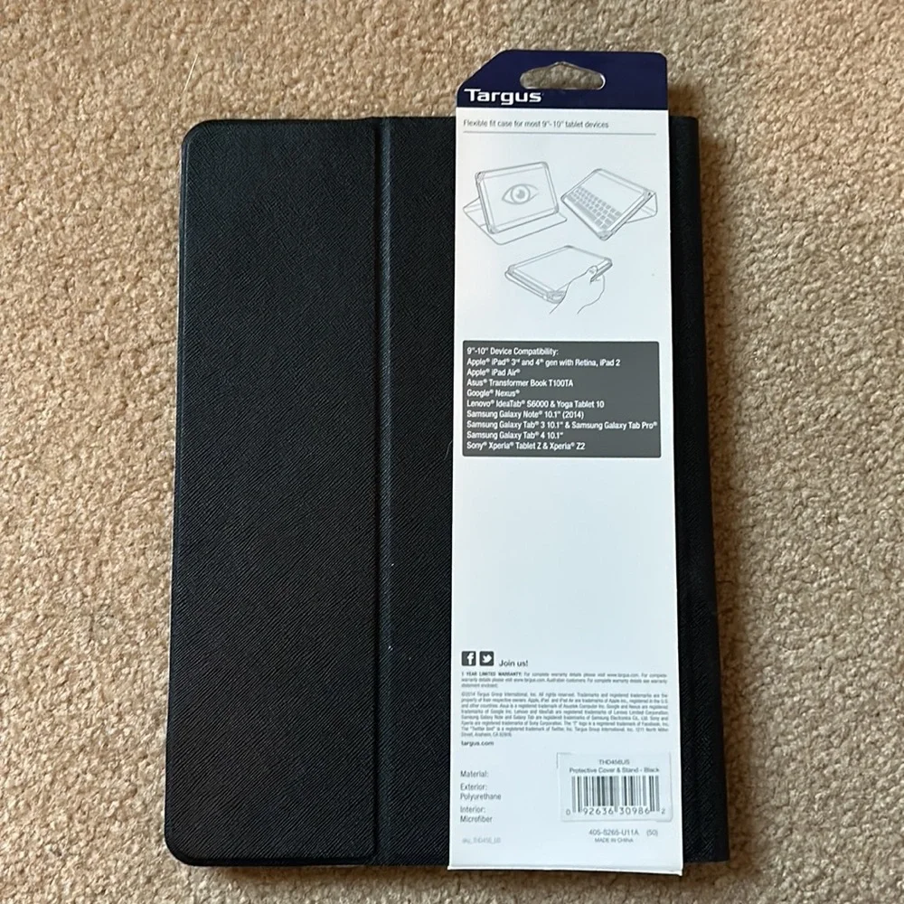 Targus tablet protective cover & stand